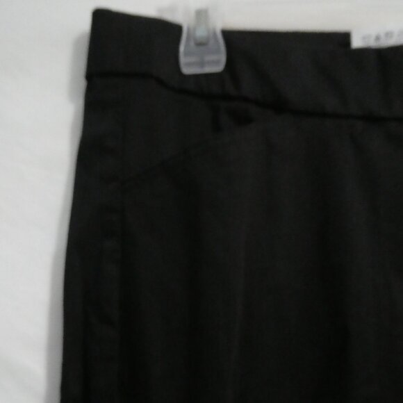 LEE - Style Up | 14 medium | Black Capri Pants | Slit Bottom Sides | NWOT - Picture 3 of 16